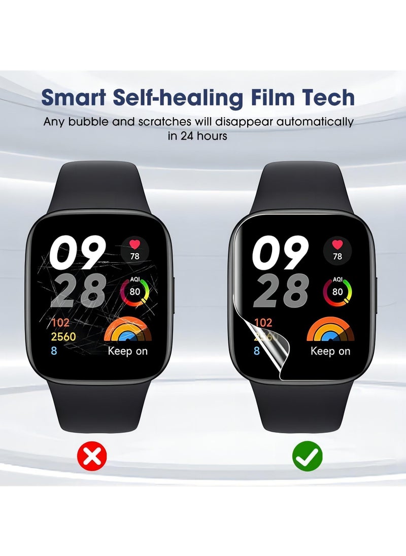 Youque - 3PCS Hydrogel Film Screen Protector for Xiaomi Redmi Watch 3 Active, TPU [Clear HD] [Anti-Oil] [Anti-Bubble] Soft Protective Film (Not Tempered Glass) - Image 1
