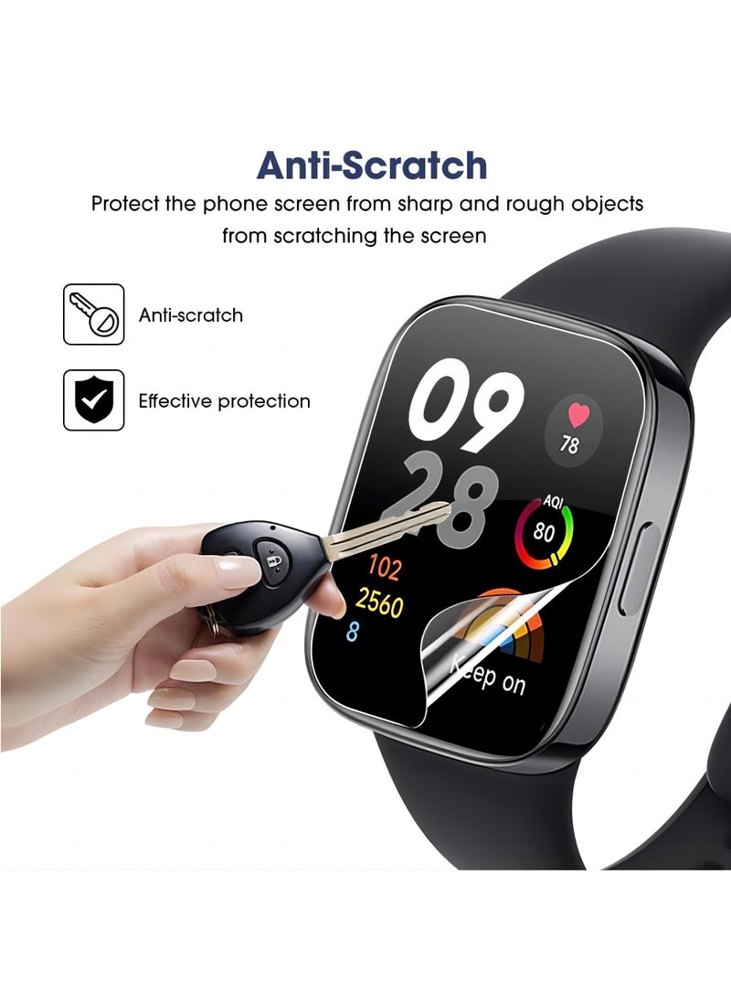 Youque - 3PCS Hydrogel Film Screen Protector for Xiaomi Redmi Watch 3 Active, TPU [Clear HD] [Anti-Oil] [Anti-Bubble] Soft Protective Film (Not Tempered Glass) - Image 1