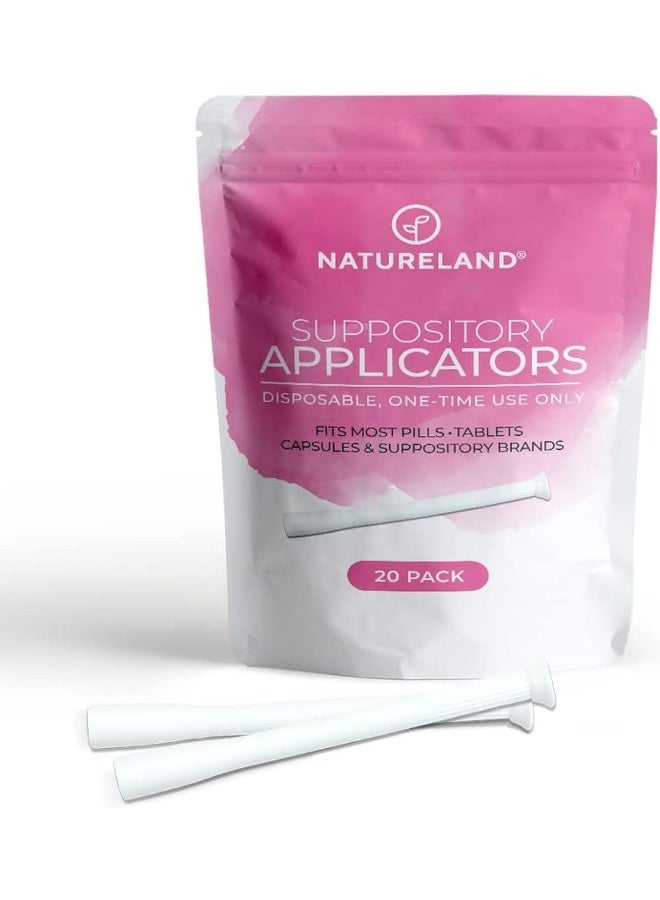 Natureland Suppository Applicators for Women, 20 Pack - Image 1