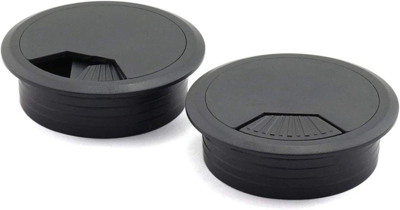 Desk Grommet,Cable Grommet 20Pcs 2 Inch Desk Wire Cord Cable Grommets Hole Cover for Office PC Desk Cable Cord Organizer Plastic Cover(Black) - Image 5