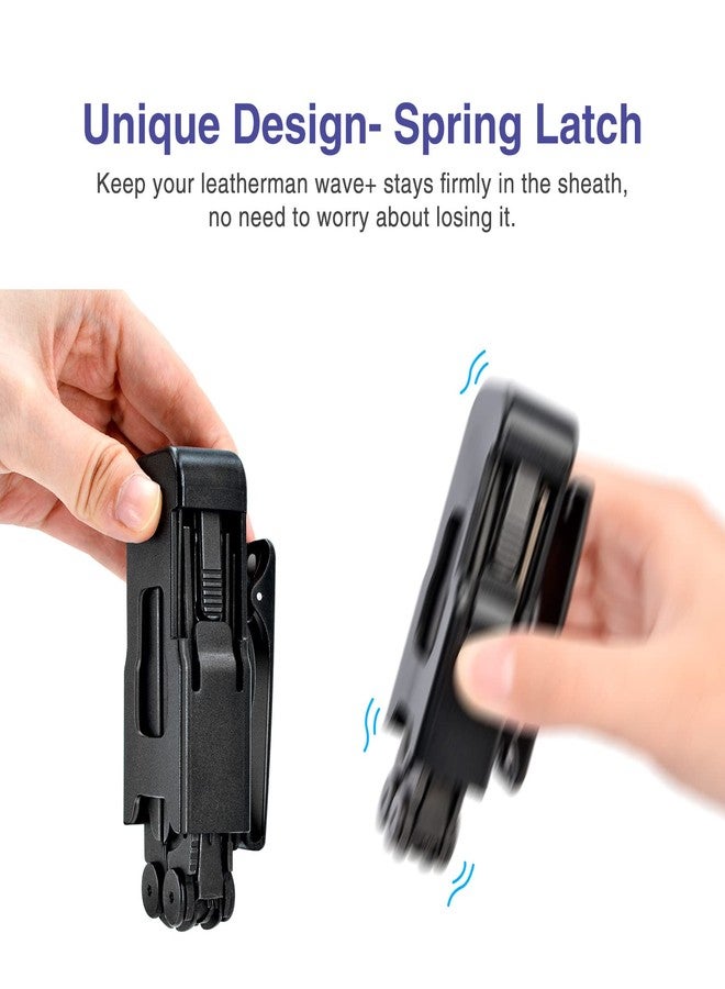 iGuerburn جراب iGuerburn القابل للدوران 360 درجة لحقيبة Wave وWave Plus + من Leatherman، وحافظة Wave Plus، وحافظة بمشبك حزام من Leatherman لحزام 1.5 بوصة/1.75 بوصة - Image 3