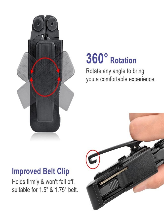 iGuerburn جراب iGuerburn القابل للدوران 360 درجة لحقيبة Wave وWave Plus + من Leatherman، وحافظة Wave Plus، وحافظة بمشبك حزام من Leatherman لحزام 1.5 بوصة/1.75 بوصة - Image 2