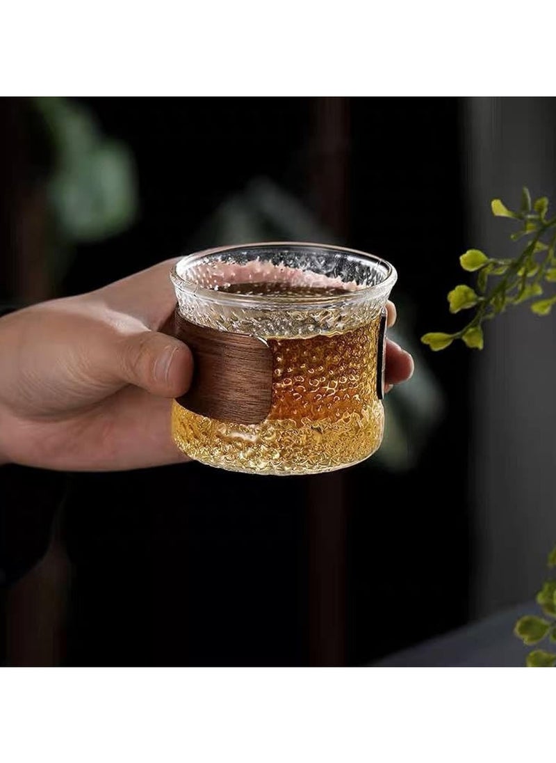 ماركة غير محددة استكانه شاي او قهوة كوب باطار خشب، بني  - Image 1