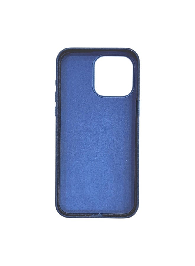 Tech Woven Case (Vegan Leather) for IPhone 15 Pro Max, Blue - Image 2