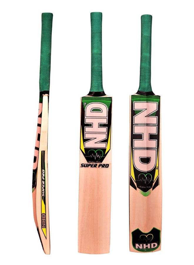 NHD Super PRO Poplar Willow Cricket Bat for Hard & Soft Cricket Tennis Ball (Size 6) - Image 2