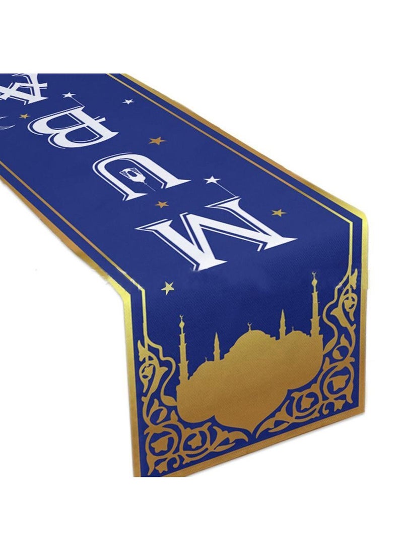 general 33*229cm Decorative Cotton And Linen Table Print Tablecloth - Image 1