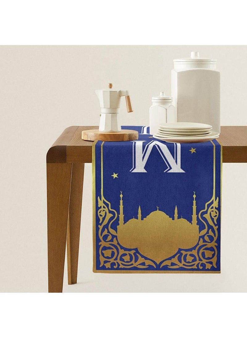 general 33*229cm Decorative Cotton And Linen Table Print Tablecloth - Image 3