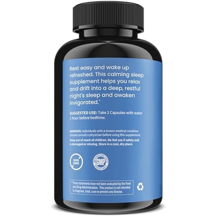 WellPath Rest Valerian Root Sleep Aid for Adults with Melatonin & L-Theanine | Natural & Herbal Sleeping Pills with Extra Strength | | 5-HTP, Lemon Balm, Chamomile, 60 Ct - Image 3