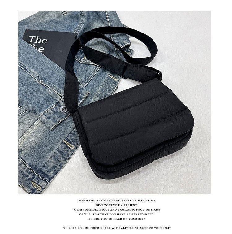 Nylon Crossbody Bag with Macaroon Colors - Image 3
