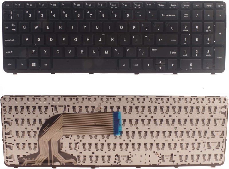 Wefly Laptop Keyboard Compatible for hp Pavilion 15 15-n 15-e 15-g 15-r 15-r000 15-r030wm 15-r035TX 15-r036 15-r011dx 15-r110dx 15-r052nr 15-r053cl 749658-001 PK1314D2A00 - Image 1