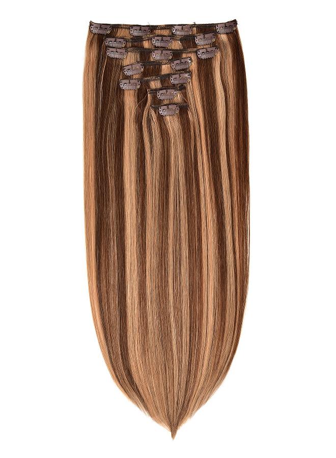 Bluejw Real Hair Wig European And American Wig Women's Straight Hair Seven-Piece Clip Hair Real Hair Wig Clip Hair - Image 1