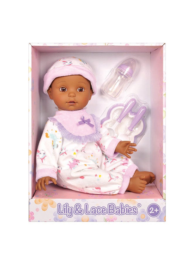 Lotus Soft-Bodied Baby Doll – Afro-American (No Hair) 18 Inch  - Image 1