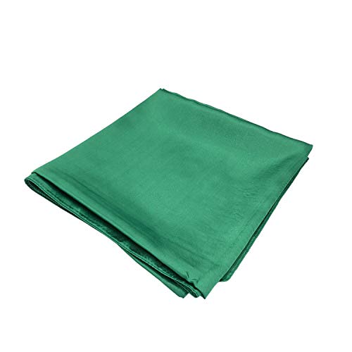 YOUR SMILE Pure Green Silk Feeling Scarf Women's Large Square Satin Headscarf(330) - Image 5