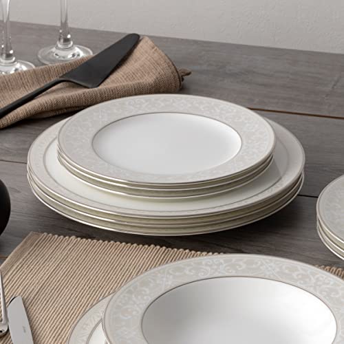 Noritake Montvale Platinum 12-Piece Dinnerware Set, Service for 4 - Image 5