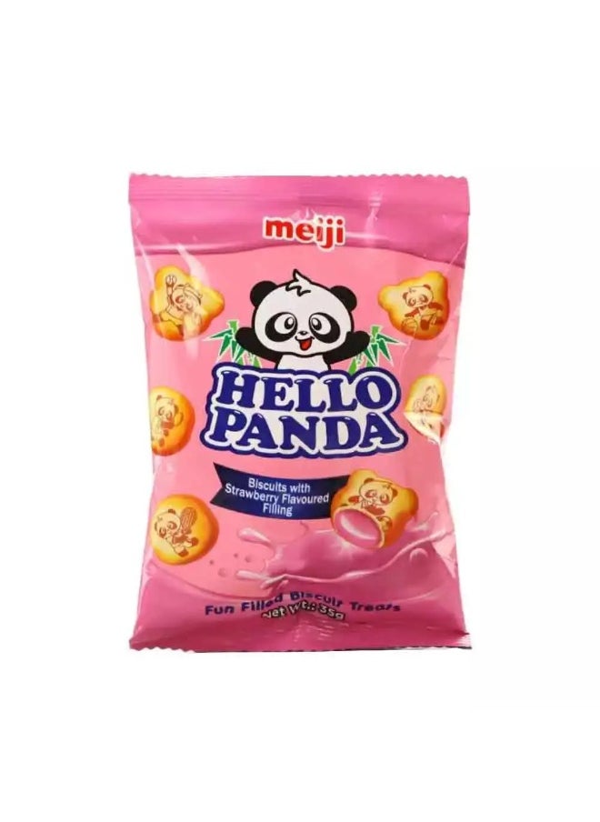 Hello Panda Hello Panda Biscuits with Strawberry Flavoured Filling- 35gms  - Image 1