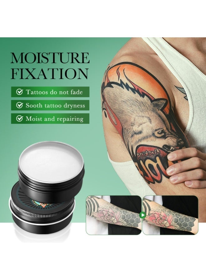 SADOER Tattoo Butter Balm 40G, Tattoo Aftercare Butter Balm Cream Prevents Fading, Soothe Skin Helps Heal Moisturizer Nourishing Tattoo Care Cream, Color Enhancement & Brightener Tattoo Healing Ointment - Image 4