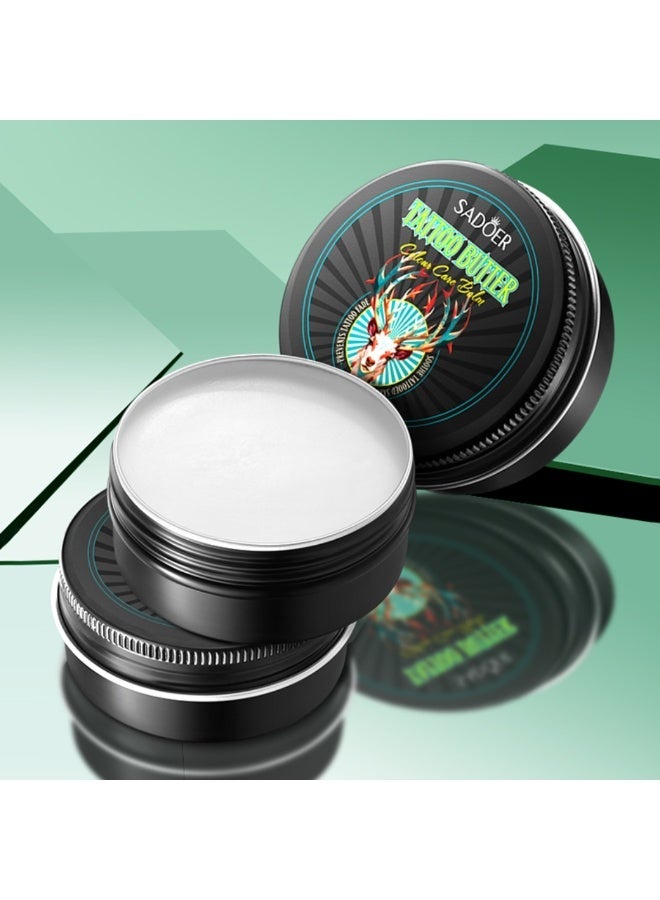 SADOER Tattoo Butter Balm 40G, Tattoo Aftercare Butter Balm Cream Prevents Fading, Soothe Skin Helps Heal Moisturizer Nourishing Tattoo Care Cream, Color Enhancement & Brightener Tattoo Healing Ointment - Image 2