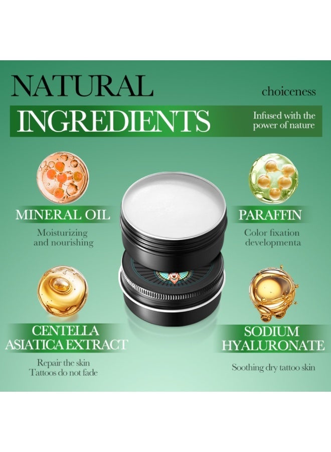 SADOER Tattoo Butter Balm 40G, Tattoo Aftercare Butter Balm Cream Prevents Fading, Soothe Skin Helps Heal Moisturizer Nourishing Tattoo Care Cream, Color Enhancement & Brightener Tattoo Healing Ointment - Image 5