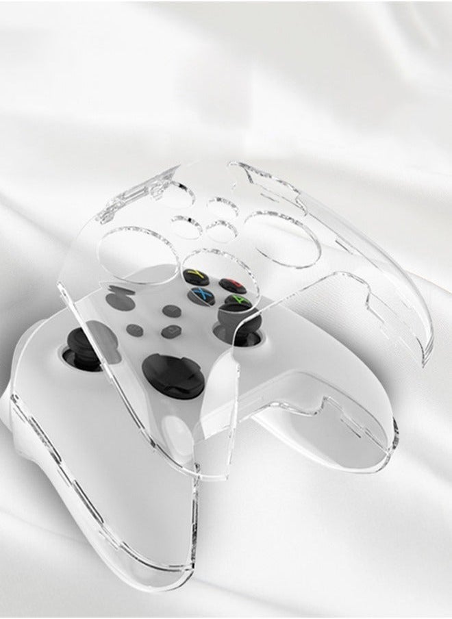 Transparent Crystal Protective Case Cover for Xbox Series S/X Controller,PC Hard Non-Slip No Interference Skin Protector Case Full Protection Cover for Xbox Series S/X  Wireless Controller(Clear) - Image 1