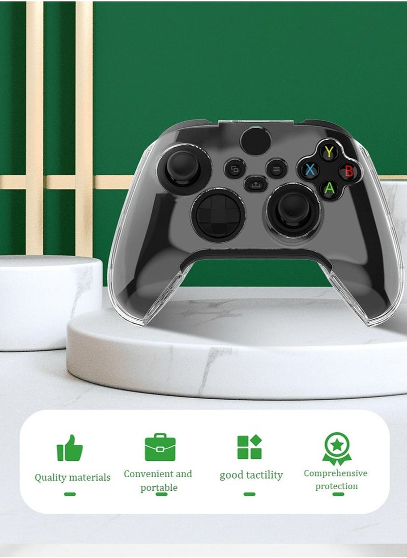 Transparent Crystal Protective Case Cover for Xbox Series S/X Controller,PC Hard Non-Slip No Interference Skin Protector Case Full Protection Cover for Xbox Series S/X  Wireless Controller(Clear) - Image 5
