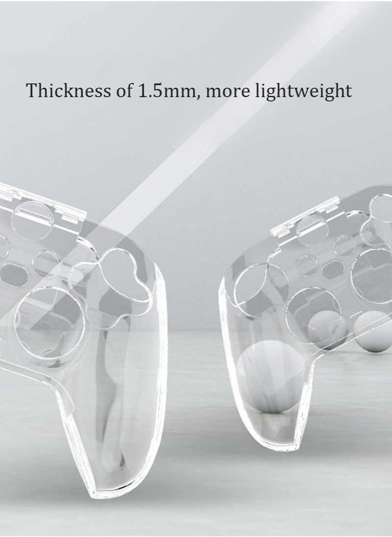Transparent Crystal Protective Case Cover for Xbox Series S/X Controller,PC Hard Non-Slip No Interference Skin Protector Case Full Protection Cover for Xbox Series S/X  Wireless Controller(Clear) - Image 2