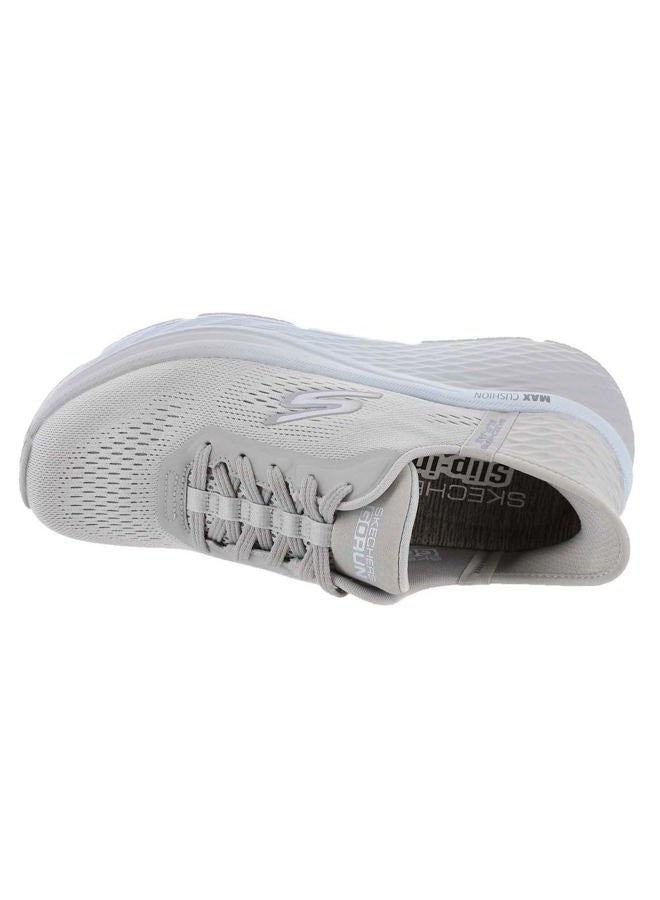 SKECHERS Women's Max Cushioning Elite 2.0 Solace Hands Free Slip-Ins Sneaker, Gray/Blue, 9.5 - Image 2