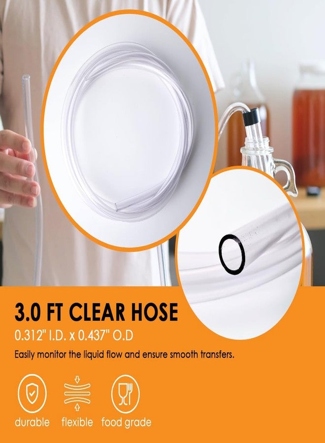 FastRack Auto Siphon 3/8" with Clamp (3 ft Hose) | Bottling & Siphoning Kit with Food-Grade BPA-Free Plastic Tubing | Easy Transfer for Beer, Wine & Carboy Filling - Made in the USA - Image 2
