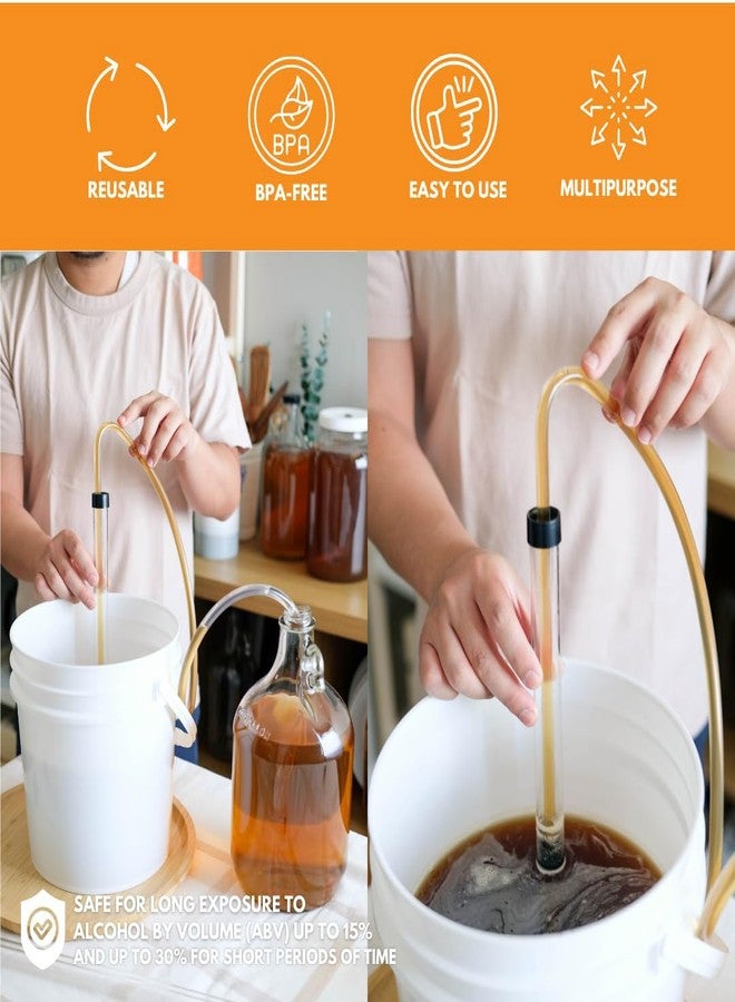 FastRack Auto Siphon 3/8" with Clamp (3 ft Hose) | Bottling & Siphoning Kit with Food-Grade BPA-Free Plastic Tubing | Easy Transfer for Beer, Wine & Carboy Filling - Made in the USA - Image 4