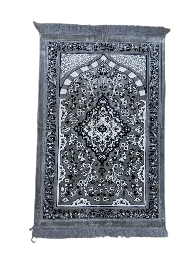Turkish prayer rug embroidered with luxurious Islamic patterns, durable and unaffected by washing, size 120X80 cm