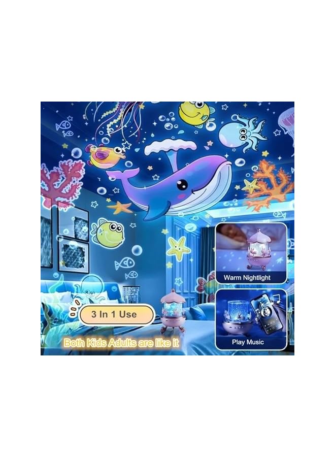 The Bros Projector Star Night Light for Kids, Bluetooth Speaker & Kids Night Light Galaxy Projector with Night Lamp 360°Rotatable Sound Machine Baby Sleep Gift for Kids Adults, Christmas, Birthdays Etc - Image 5