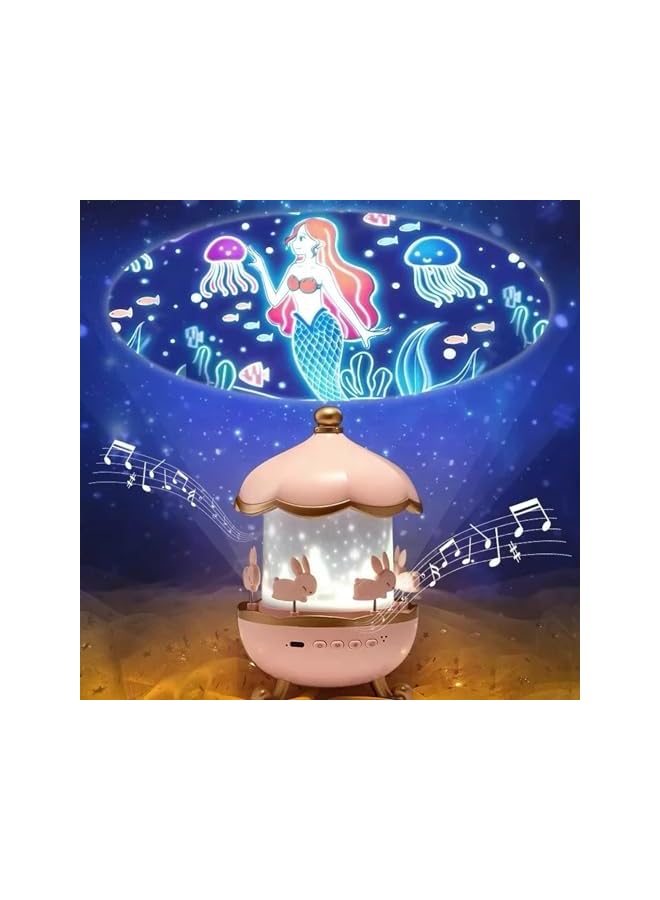 The Bros Projector Star Night Light for Kids, Bluetooth Speaker & Kids Night Light Galaxy Projector with Night Lamp 360°Rotatable Sound Machine Baby Sleep Gift for Kids Adults, Christmas, Birthdays Etc - Image 2