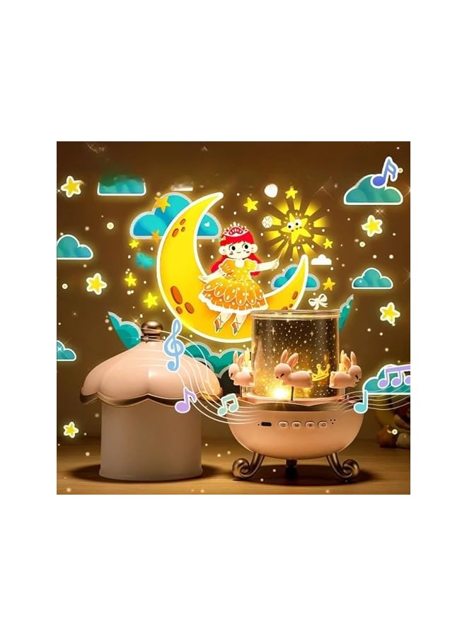 The Bros Projector Star Night Light for Kids, Bluetooth Speaker & Kids Night Light Galaxy Projector with Night Lamp 360°Rotatable Sound Machine Baby Sleep Gift for Kids Adults, Christmas, Birthdays Etc - Image 3