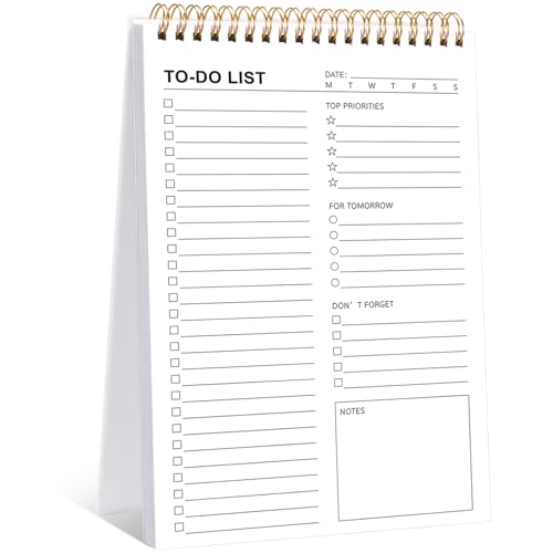 Thboxes To Do List Notepad, 120 Pages 6.7x9.8" to Do List Notebook Undated Daily Planner Notepad with Task Checklist Home Office School Supplies - Image 1