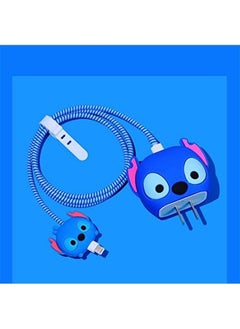 KIIUMI 3D Cartoon Series Slim Charger Protector Compatible with iPhone 18W 20W， Fast Charging Cable Protector， Cover Data Cable Protector  - Image 3