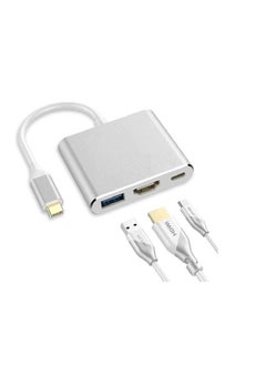 Ntech 3 in 1 Hub Type C USB 3.1 to PD USB-C 4K 1080p USB 3.0 USB Adapter For Mac book Samsang S23/S22 Huawei Google Chrome book