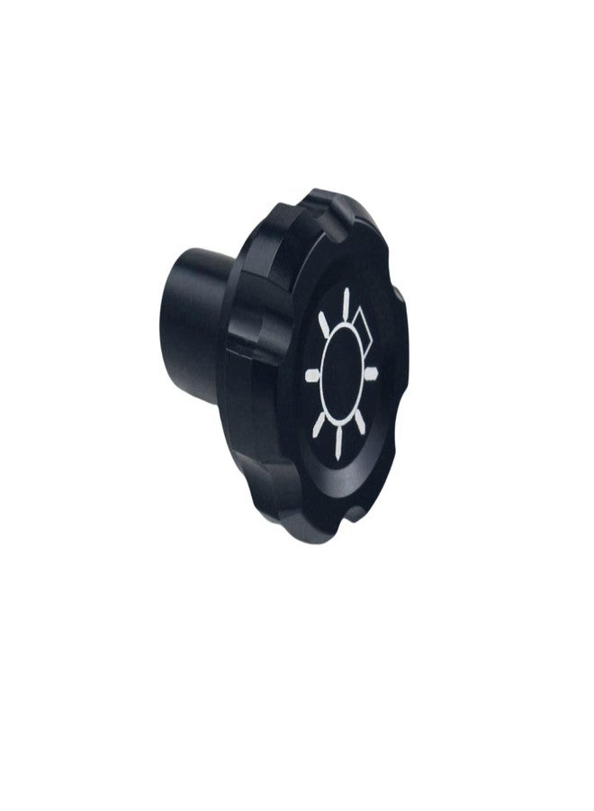DEWHEL Headlight Switch Knob Compatible with Ford F150 F250 F350 1992-1997 F5TZ11661A F5ZZ11661A Aluminum Black - Image 1