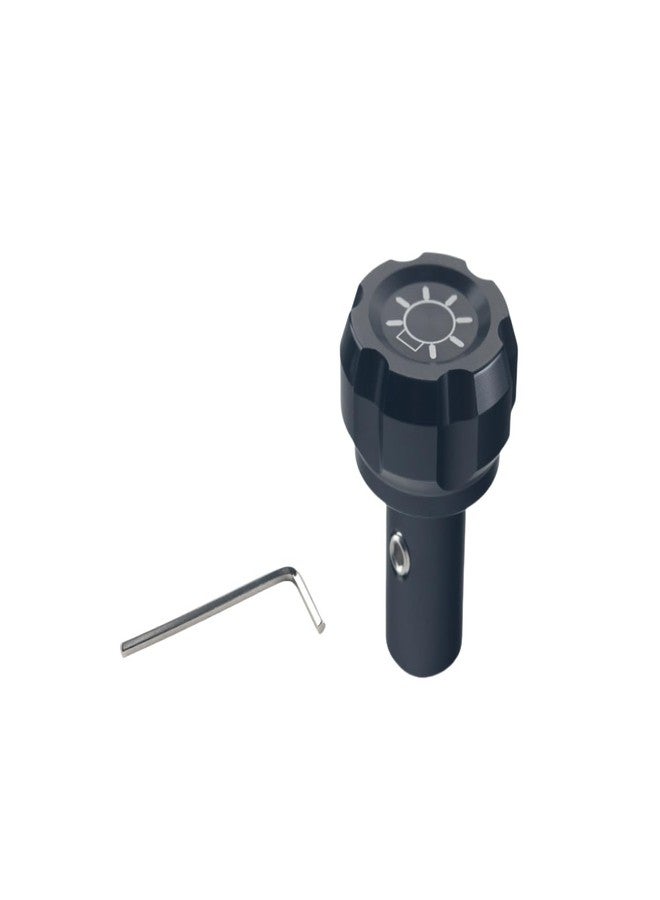 DEWHEL Headlight Switch Knob Compatible with Ford F150 F250 F350 1992-1997 F5TZ11661A F5ZZ11661A Aluminum Black - Image 2