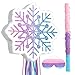 Harrycle Winter Piata Christmas Wonderland Themed Piata with Blindfold Bat for Christmas Princess Winter Theme Birthday Party Supplies DecorationsPink BlueSnowflake - Image 2