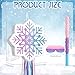 Harrycle Winter Piata Christmas Wonderland Themed Piata with Blindfold Bat for Christmas Princess Winter Theme Birthday Party Supplies DecorationsPink BlueSnowflake - Image 4