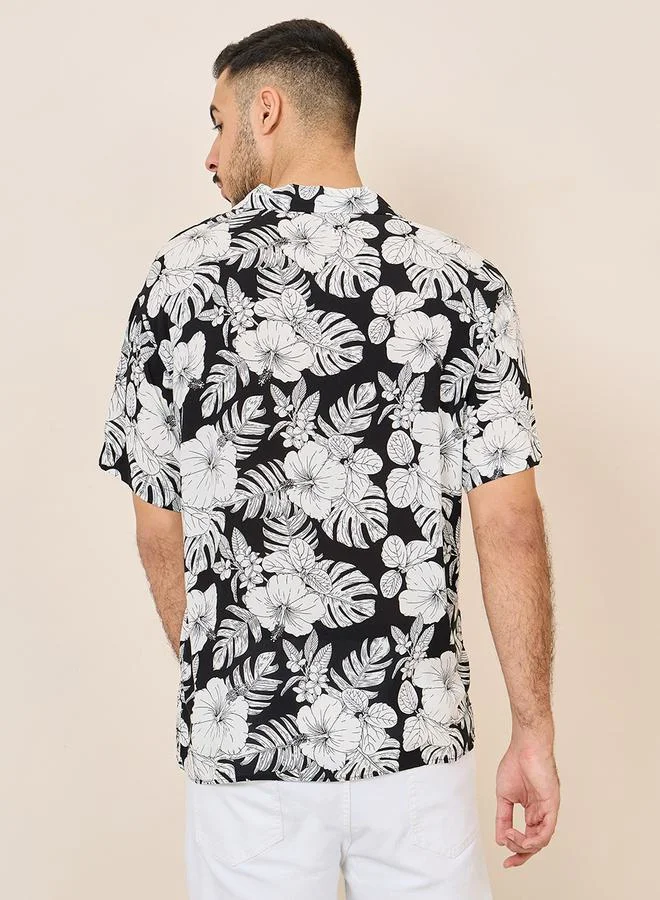 JACK & JONES Regular Fit Tropical Resort Shirt