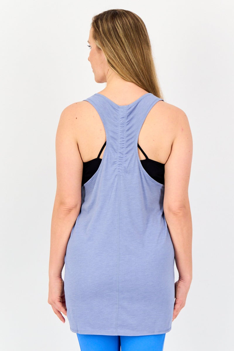 PUMA تي شيرت تدريب بلا أكمام للنساء، أزرق - Image 2