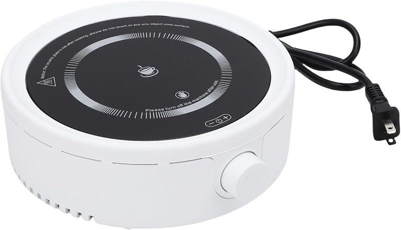 800W Mini Electric Stove Ceramic Hot Plate Portable Tea Maker 110V White US Plug - Image 1