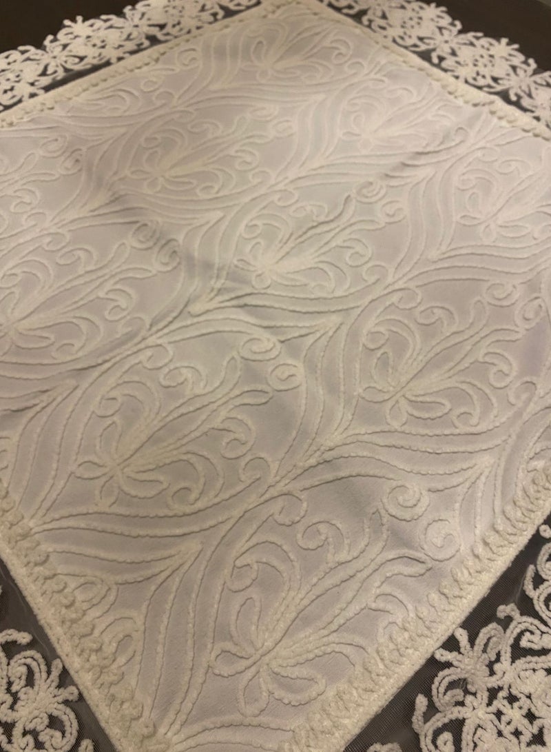 A tablecloth made of Turkish linen fabric with wide pile on the edges to give a unique decorative look, specially made for those who love distinction. - Image 2