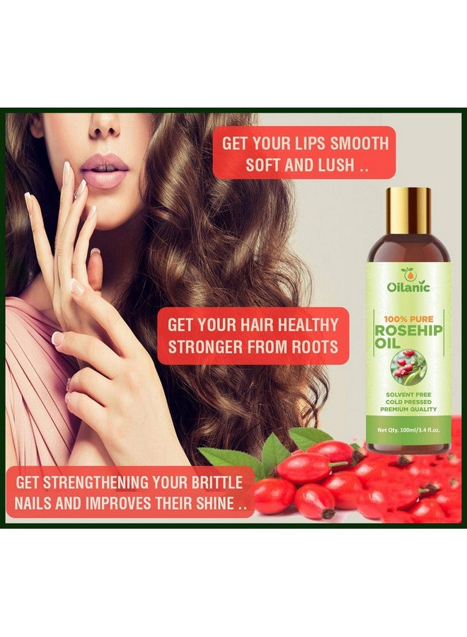 Oilanic 100% Pure & Natural Evening Primrose Oil & Rosehip Oil Combo pack of 2 bottles of 100 ml(200 ml) - Image 5