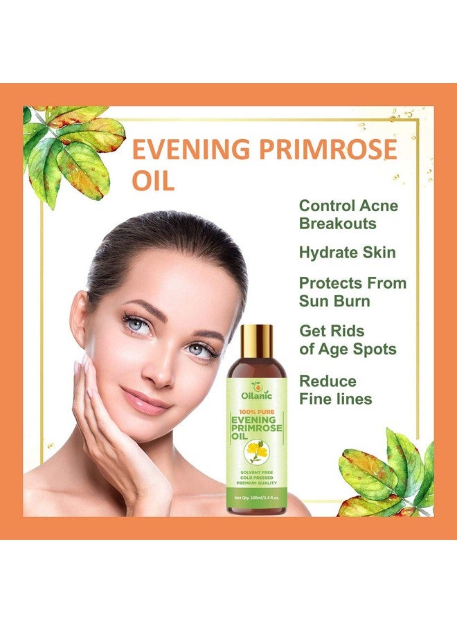 Oilanic 100% Pure & Natural Evening Primrose Oil & Rosehip Oil Combo pack of 2 bottles of 100 ml(200 ml) - Image 2