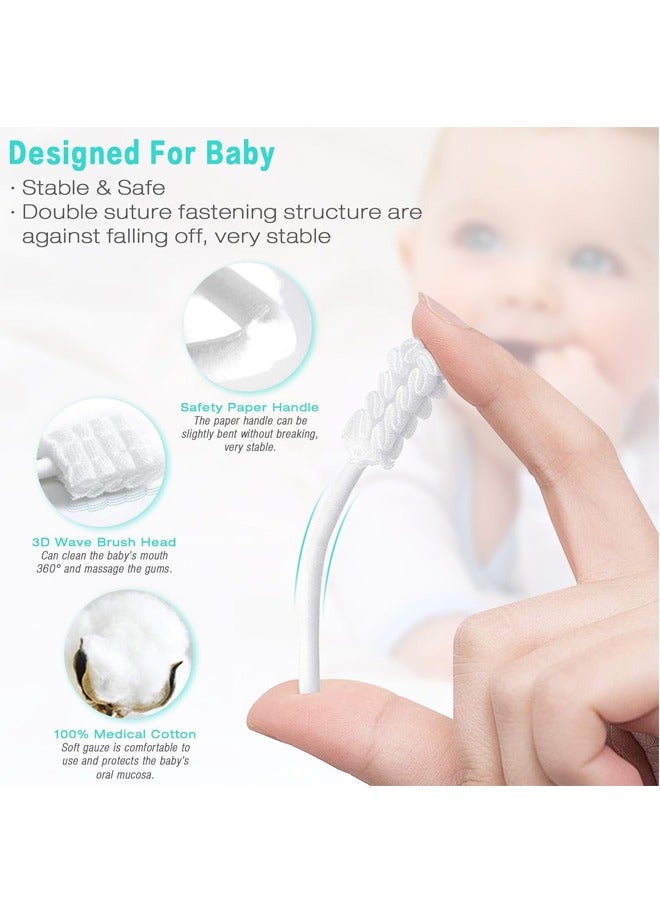 LINJIE 42 Piece Disposable Infant Toothbrush Baby Oral Cleaning Stick Dental Care 0 To 36 Month - Image 2
