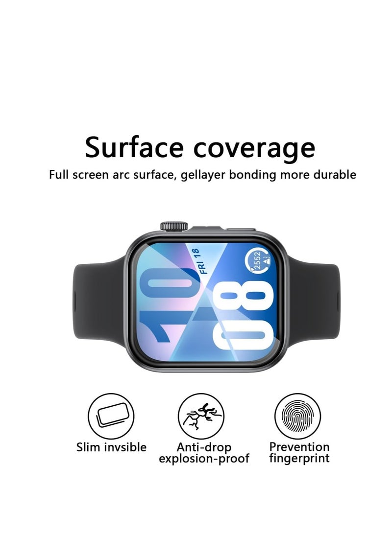 3 Pieces Protective Film for Huawei Watch Fit 4 ,  Full Coverage  Material Protective Film  Anti-Scratch Black  - Image 3