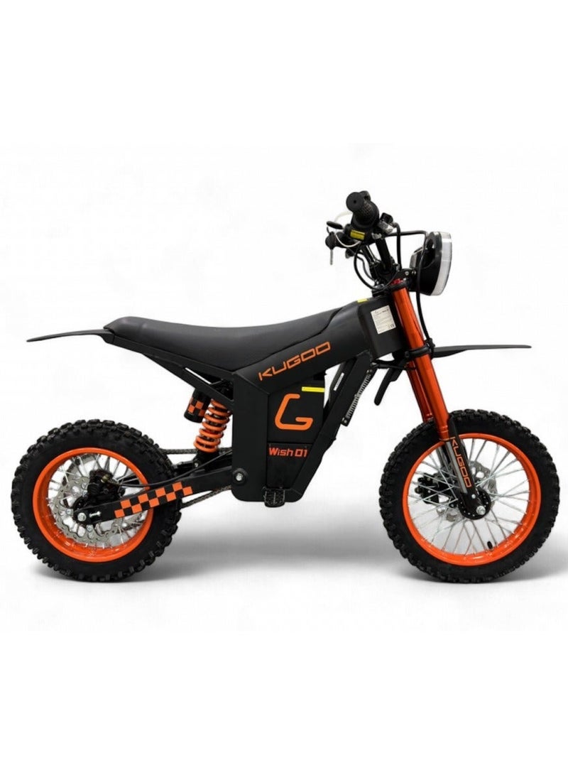 Kugoo Wish 01 Electric Dirt Bike With Hydraulic Disk Brake & 48V 21A Battery. - Image 3
