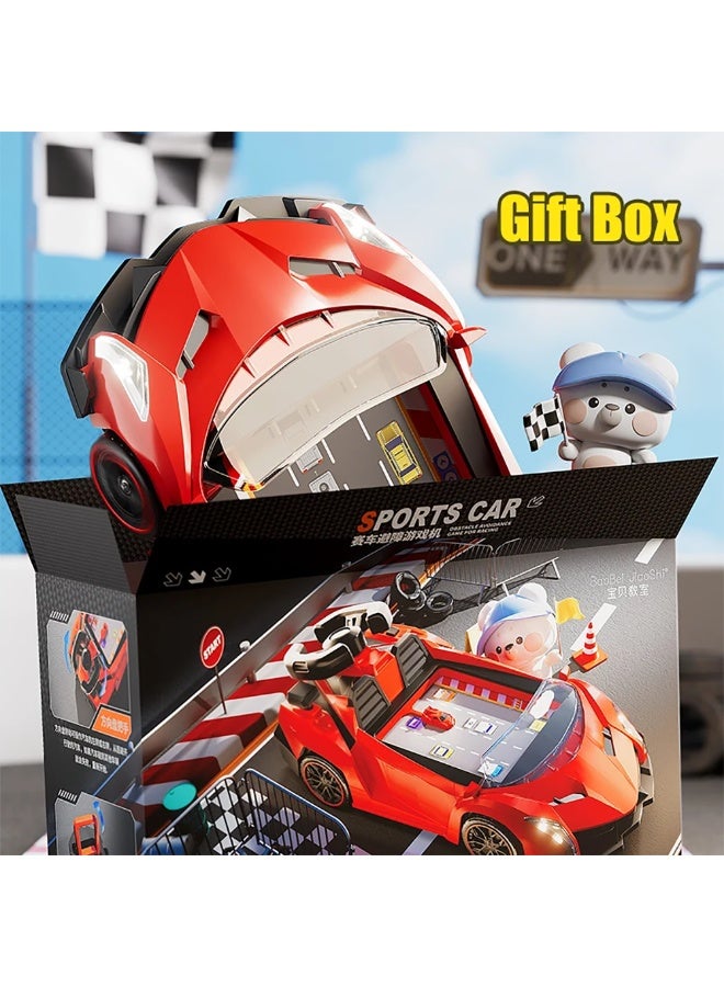 Kids Steering Wheel Racing Car Adventure Game with Music & Sound, Handheld Simulated Learning Driving Cars Toy Birthday Gift for Toddler Boys Girls Age 4+ Years, 33981 (Red)  - Image 4
