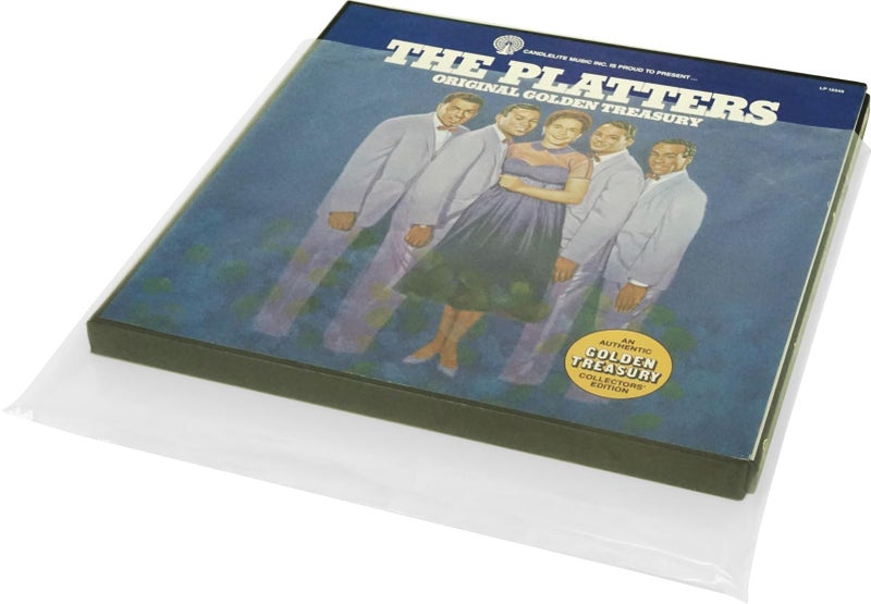 Square Deal Recordings & Supplies (25-Pack) Double Oversized 12 Inch Vinyl Record Outer Sleeves â€“ 3 Mil High-Clarity Virgin Polyethylene â€“ Flush Cut with Lip for Easy Insertion â€“ Archival Protection for Most Box Sets up to 1.25 Inch - Image 5